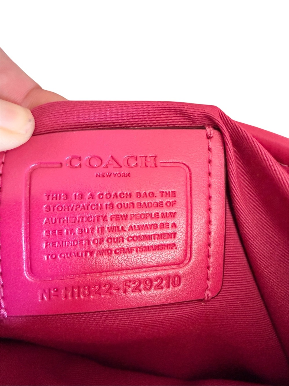Coach Signature File Crossbody Bag Pink and Khaki #29210 - Picture 3 of 7
